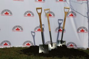 Shovels used for the HOH tribute tree planting ceremony 